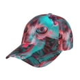 thumbnail image 1 of Gukieu Psychedelic Hairless Cat Prin Baseball Cap, Adjustable Sweat-wicking Daily,Travel, Sports Cap, Unisex, 1 of 6