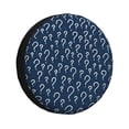 thumbnail image 1 of Gukieu Question Marks Print Car Tire Cover, Adjustable Waterproof and Dustproof Tire Protection Cover, Suitable for SUV, Truck, Van-14 inch, 1 of 6