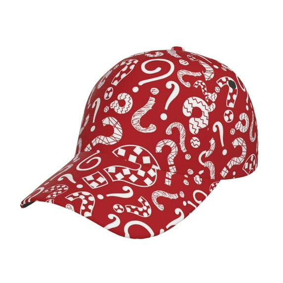 Gukieu Question Marks1 Prin Baseball Cap, Adjustable Sweat-wicking Daily,Travel, Sports Cap, Unisex