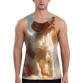 thumbnail image 1 of Gukieu Rainbow English Cocker Spaniel Print Men's Quick Dry Fitness Vest, Round Neck Sleeveless Fitness Bodybuilding Top-Medium, 1 of 7