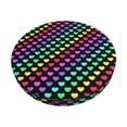 thumbnail image 1 of Gukieu Rainbow Hearts Print Round Chair Cover, Dust-proof and Non-slip Bar Chair Protective Cover, Suitable for Bars, Restaurants, Offices-14 inch, 1 of 7