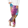 thumbnail image 1 of Gukieu Rainbow Melting Ice Cream Print Youth Home Trousers, Elastic Waistband with Pockets for Home and Outing, Suitable for Children Aged 5-16-Small, 1 of 6
