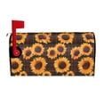 thumbnail image 1 of Gukieu Red Black Plaid Sunflower Print Magnetic Mailbox Cover, Sun-proof and Waterproof Home Yard Mailbox Cover-25.5x21 in, 1 of 8