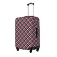 thumbnail image 1 of Gukieu Red Blue Checked Print Suitcase Protective Cover, Elastic Zipper Buckle Suitcase Protective Cover, Suitable for Travel, Business Trip-Medium, 1 of 7