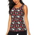 thumbnail image 1 of Gukieu Red Mushrooms Print Women's Quick-drying Fitness Vest, Round Neck Sleeveless Fitness T-shirt, Suitable for Yoga, Sports-Medium, 1 of 7
