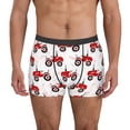 thumbnail image 1 of Gukieu Red Wheeled Tractors Print Men's Boxer Briefs, High Elastic Moisture Wicking Boxer Briefs Underwear-XX-Large, 1 of 5