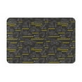 thumbnail image 1 of Gukieu Retro Excavator Print Dust-proof Floor Mats, Water-absorbent and Non-slip Flannel Door Mats 16x24in, Home Decoration Suitable for Kitchen, Bathroom, Garage, 1 of 7