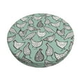 thumbnail image 1 of Gukieu Retro Rooster4 Print Round Chair Cover, Dust-proof and Non-slip Bar Chair Protective Cover, Suitable for Bars, Restaurants, Offices-12 inch, 1 of 7