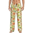 thumbnail image 1 of Gukieu Rose Daisy Print Men's Home Trousers, Elastic Drawstring Home Pajamas Clothing Suitable for Adult Men-Small, 1 of 6