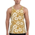 thumbnail image 1 of Gukieu Rose Flowers Print Men's Quick Dry Fitness Vest, Round Neck Sleeveless Fitness Bodybuilding Top-Medium, 1 of 7