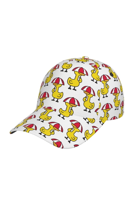 Rubber Duck Chicken Bird Prin Baseball Cap, Adjustable Sweat-wicking Daily,Travel, Sports Cap, Unisex