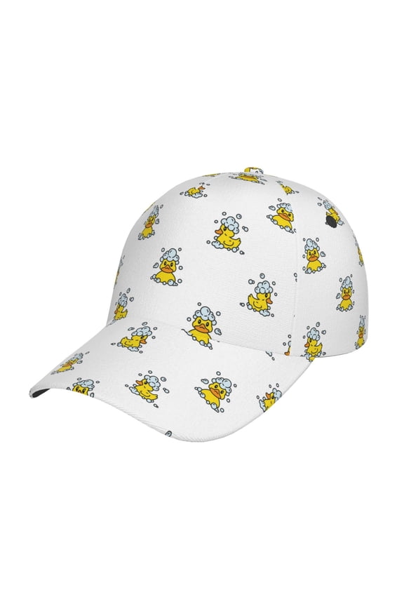 Rubber Duck Showe Prin Baseball Cap, Adjustable Sweat-wicking Daily,Travel, Sports Cap, Unisex