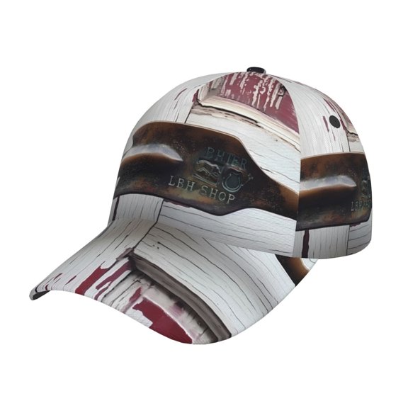 Gukieu Rustic Door Handle Closeup Prin Baseball Cap, Adjustable Sweat-wicking Daily,Travel, Sports Cap, Unisex
