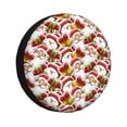 thumbnail image 1 of Gukieu Santa Claus bells Snowman Print Car Tire Cover, Adjustable Waterproof and Dustproof Tire Protection Cover, Suitable for SUV, Truck, Van-14 inch, 1 of 6