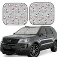 thumbnail image 1 of Gukieu Santa with Gifts Print Car Windshield Sun Visor, Foldable Anti-UV Car Sun Visor Suitable for Vans, Trucks Car Accessories-Large, 1 of 6