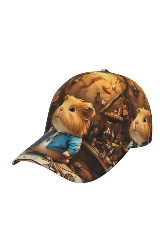 Scientist Guinea Pig Prin Baseball Cap, Adjustable Sweat-wicking Daily,Travel, Sports Cap, Unisex