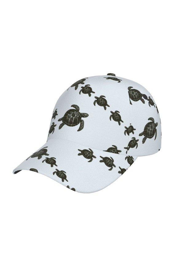 Sea Turtle Prin Baseball Cap, Adjustable Sweat-wicking Daily,Travel, Sports Cap, Unisex