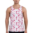 thumbnail image 1 of Gukieu Seahorse and Starfish Print Men's Quick Dry Fitness Vest, Round Neck Sleeveless Fitness Bodybuilding Top-X-Large, 1 of 1