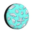 thumbnail image 1 of Gukieu Seashell And Starfish Print Car Tire Cover, Adjustable Waterproof and Dustproof Tire Protection Cover, Suitable for SUV, Truck, Van-16 inch, 1 of 6