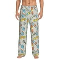 thumbnail image 1 of Gukieu Skateboard Print Men's Home Trousers, Elastic Drawstring Home Pajamas Clothing Suitable for Adult Men-Small, 1 of 6