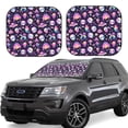 thumbnail image 1 of Gukieu Skull mushroom space Print Car Windshield Sun Visor, Foldable Anti-UV Car Sun Visor Suitable for Vans, Trucks Car Accessories-Medium, 1 of 6