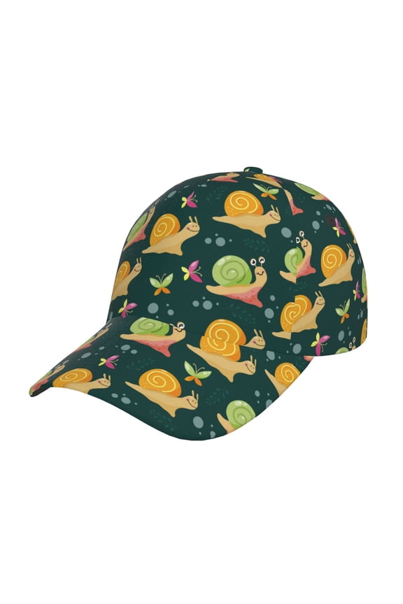Snails And Butterfies Prin Baseball Cap, Adjustable Sweat-wicking Daily,Travel, Sports Cap, Unisex