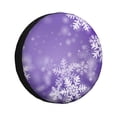 thumbnail image 1 of Gukieu Snowflakes Print Car Tire Cover, Adjustable Waterproof and Dustproof Tire Protection Cover, Suitable for SUV, Truck, Van-16 inch, 1 of 6