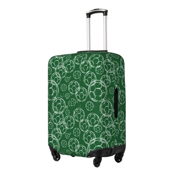 Gukieu Soccer Print Suitcase Protective Cover, Elastic Zipper Buckle Suitcase Protective Cover, Suitable for Travel, Business Trip-Large