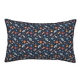 thumbnail image 1 of Gukieu Spaceships And Stars In Outer Space Print Plush Pillow Cover, Hidden Zipper Pillow Protector without Pillow Core, Suitable for Bedroom, Office, Car Decoration-14"x20", 1 of 6
