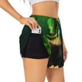thumbnail image 1 of Gukieu St. Patrick's Day4 Print Women's Sports Shorts with Drawstring Elastic Waistband for Running, Yoga, Fitness-X-Large, 1 of 7