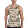 thumbnail image 1 of Gukieu Starfish and Sea Shells Print Men's Quick Dry Fitness Vest, Round Neck Sleeveless Fitness Bodybuilding Top-XX-Large, 1 of 7