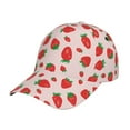 thumbnail image 1 of Gukieu Strawberries Prin Baseball Cap, Adjustable Sweat-wicking Daily,Travel, Sports Cap, Unisex, 1 of 6