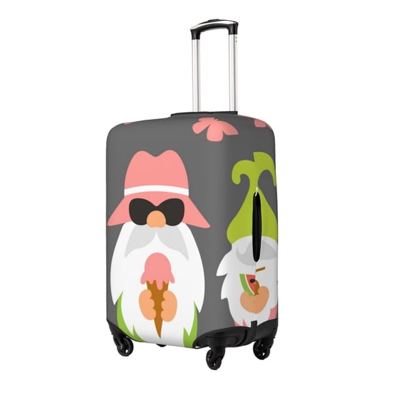 Gukieu Summer Gnome 1 Print Suitcase Protective Cover, Elastic Zipper Buckle Suitcase Protective Cover, Suitable for Travel, Business Trip-Large