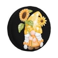 thumbnail image 1 of Gukieu Sunflower Gnomes 3 Print Car Tire Cover, Adjustable Waterproof and Dustproof Tire Protection Cover, Suitable for SUV, Truck, Van-14 inch, 1 of 6