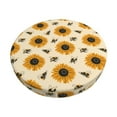 thumbnail image 1 of Gukieu Sunflowers And Bee Print Round Chair Cover, Dust-proof and Non-slip Bar Chair Protective Cover, Suitable for Bars, Restaurants, Offices-12 inch, 1 of 7