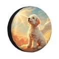 thumbnail image 1 of Gukieu Sunshine Golden Cloud Dog Print Car Tire Cover, Adjustable Waterproof and Dustproof Tire Protection Cover, Suitable for SUV, Truck, Van-15 inch, 1 of 6