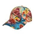 thumbnail image 1 of Gukieu Surreal Seafood Extravaganza Prin Baseball Cap, Adjustable Sweat-wicking Daily,Travel, Sports Cap, Unisex, 1 of 6