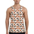 thumbnail image 1 of Gukieu Sushi Roll Print Men's Quick Dry Fitness Vest, Round Neck Sleeveless Fitness Bodybuilding Top-Small, 1 of 7