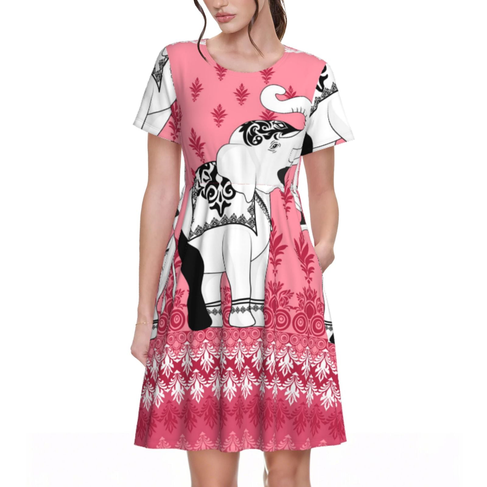 ELEPHANT PRINT DRESS