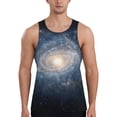 thumbnail image 1 of Gukieu The Galaxy Print Men's Quick Dry Fitness Vest, Round Neck Sleeveless Fitness Bodybuilding Top-4X-Large, 1 of 7