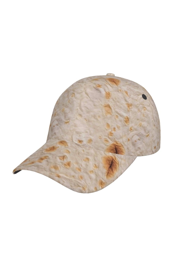 Tortilla Prin Baseball Cap, Adjustable Sweat-wicking Daily,Travel, Sports Cap, Unisex