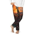 thumbnail image 1 of Gukieu Tree Hollow Meditating Giraffe Print Youth Home Trousers, Elastic Waistband with Pockets for Home and Outing, Suitable for Children Aged 5-16-Large, 1 of 6