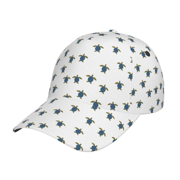 Gukieu Turtle Prin Baseball Cap, Adjustable Sweat-wicking Daily,Travel, Sports Cap, Unisex