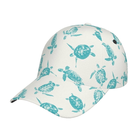Gukieu Turtle Prin Baseball Cap, Adjustable Sweat-wicking Daily,Travel, Sports Cap, Unisex