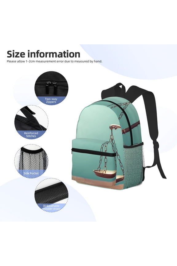 Vintage Brass Balance Scale Print Backpack, Waterproof Backpack with Adjustable Shoulder Straps, Suitable for Campus, Business, Travel, Unisex