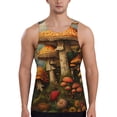 thumbnail image 1 of Gukieu Vintage Cloud Mushroom Print Men's Quick Dry Fitness Vest, Round Neck Sleeveless Fitness Bodybuilding Top-4X-Large, 1 of 7