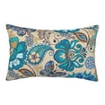 thumbnail image 1 of Gukieu Vintage Floral Butterflies Print Plush Pillow Cover, Hidden Zipper Pillow Protector without Pillow Core, Suitable for Bedroom, Office, Car Decoration-14"x20", 1 of 6
