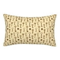 thumbnail image 1 of Gukieu Vintage Keys Print Plush Pillow Cover, Hidden Zipper Pillow Protector without Pillow Core, Suitable for Bedroom, Office, Car Decoration-20"x30", 1 of 6