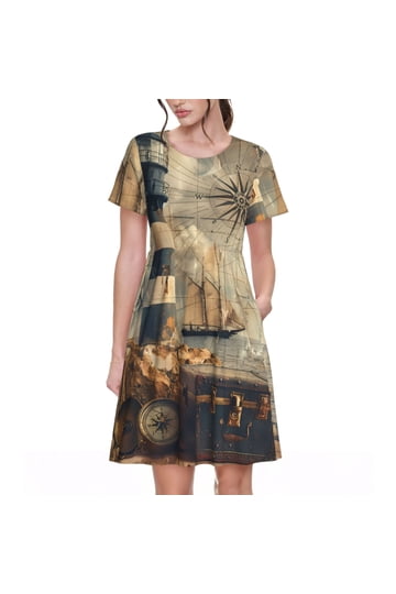 sachin and babi light blue dress Simply Southern Nautical Dress for Women in Navy