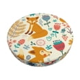thumbnail image 1 of Gukieu Whimsical Fox Floral Garden Print Round Chair Cover, Dust-proof and Non-slip Bar Chair Protective Cover, Suitable for Bars, Restaurants, Offices-14 inch, 1 of 7